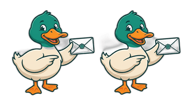 DirectoryDuck with envelope